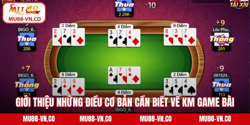Giới thiệu những điều cơ bản cần biết về KM game bài